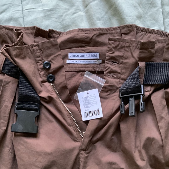 NWT High Rise Paperbag Pants - Picture 2 of 4